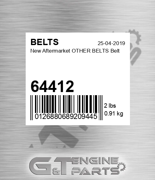 64412 New Aftermarket OTHER BELTS Belt