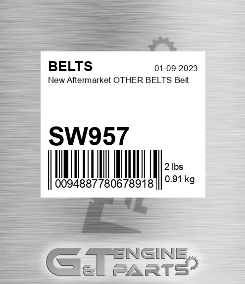 SW957 New Aftermarket OTHER BELTS Belt