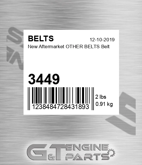 3449 New Aftermarket OTHER BELTS Belt