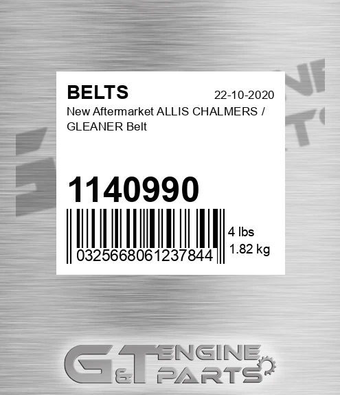 1140990 New Aftermarket ALLIS CHALMERS / GLEANER Belt