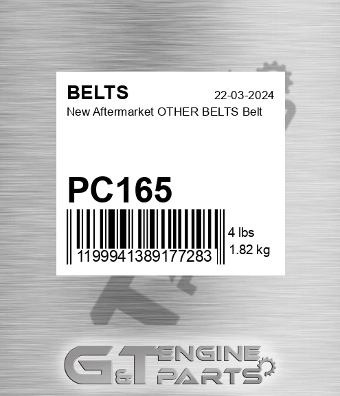 PC165 New Aftermarket OTHER BELTS Belt