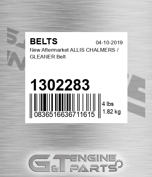 1302283 New Aftermarket ALLIS CHALMERS / GLEANER Belt