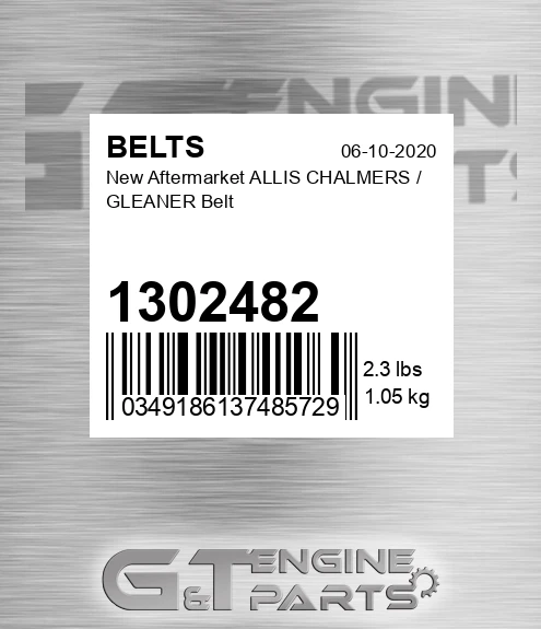 1302482 New Aftermarket ALLIS CHALMERS / GLEANER Belt