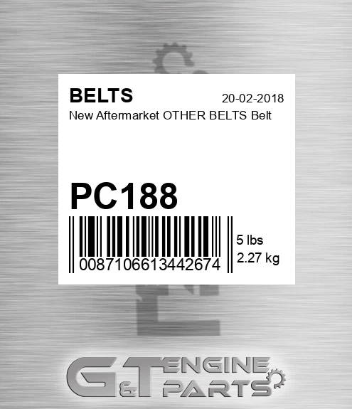 PC188 New Aftermarket OTHER BELTS Belt