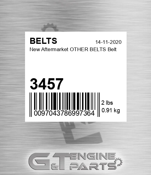3457 New Aftermarket OTHER BELTS Belt