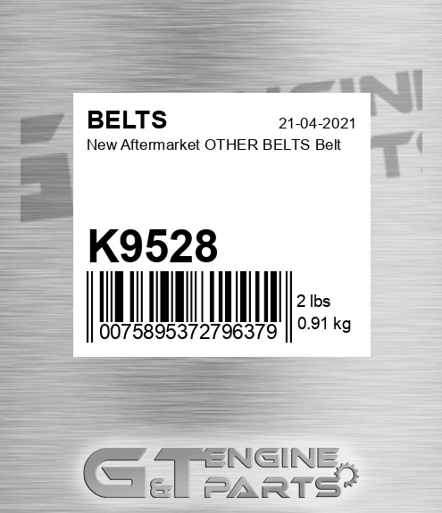 K9528 New Aftermarket OTHER BELTS Belt