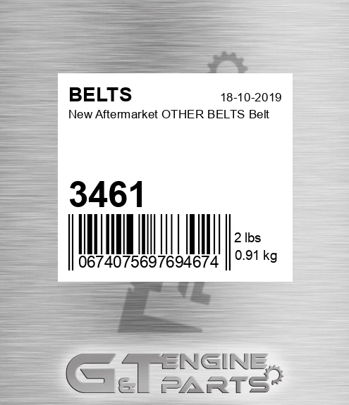 3461 New Aftermarket OTHER BELTS Belt