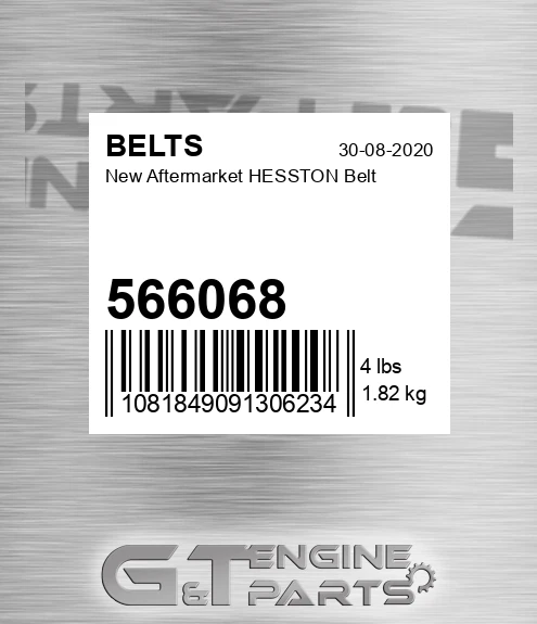 566068 New Aftermarket HESSTON Belt