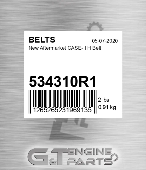 534310R1 New Aftermarket CASE- I H Belt