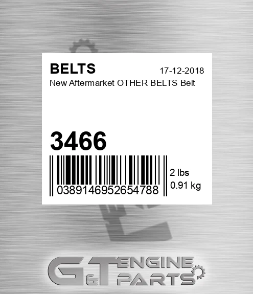 3466 New Aftermarket OTHER BELTS Belt