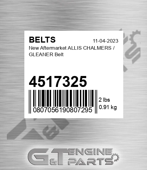 4517325 New Aftermarket ALLIS CHALMERS / GLEANER Belt