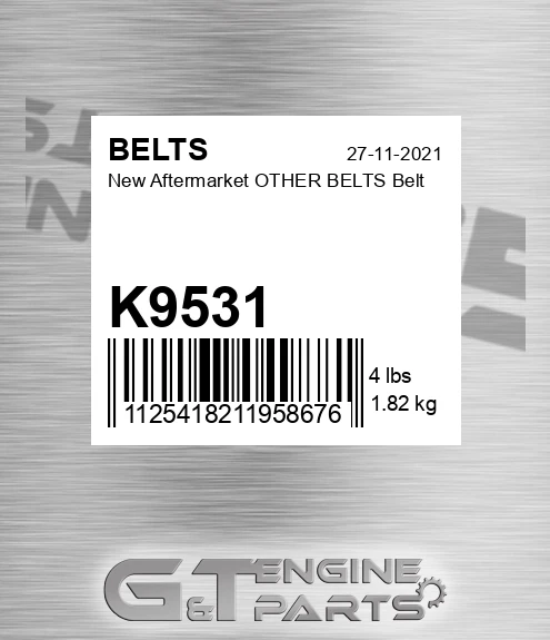 K9531 New Aftermarket OTHER BELTS Belt