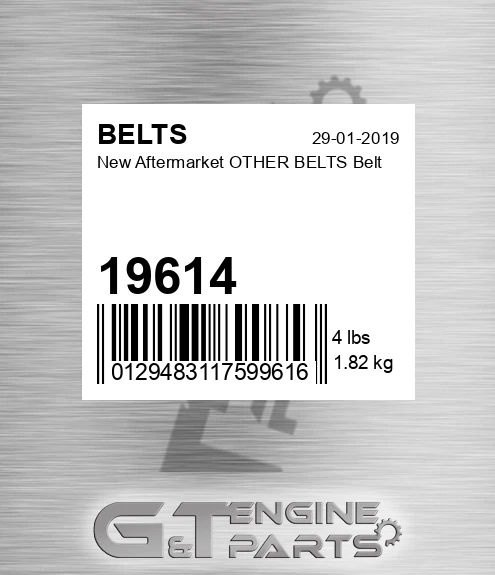 19614 New Aftermarket OTHER BELTS Belt