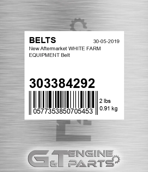 303384292 New Aftermarket WHITE FARM EQUIPMENT Belt