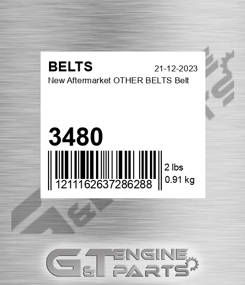 3480 New Aftermarket OTHER BELTS Belt