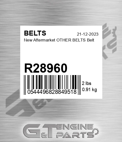 R28960 New Aftermarket OTHER BELTS Belt