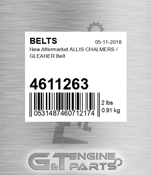 4611263 New Aftermarket ALLIS CHALMERS / GLEANER Belt