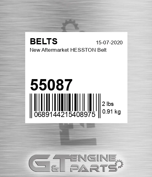 55087 New Aftermarket HESSTON Belt