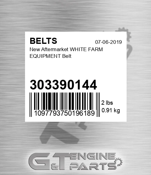 303390144 New Aftermarket WHITE FARM EQUIPMENT Belt