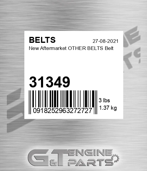 31349 New Aftermarket OTHER BELTS Belt