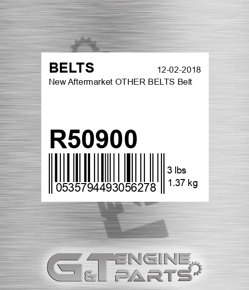 R50900 New Aftermarket OTHER BELTS Belt