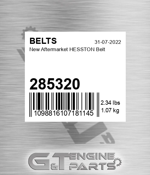 285320 New Aftermarket HESSTON Belt