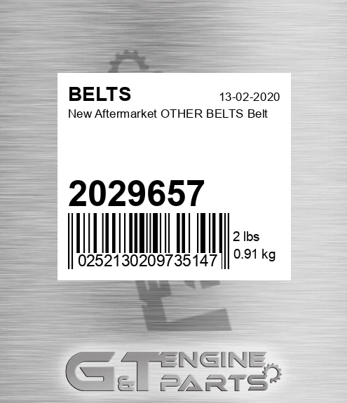 2029657 New Aftermarket OTHER BELTS Belt