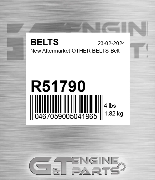 R51790 New Aftermarket OTHER BELTS Belt