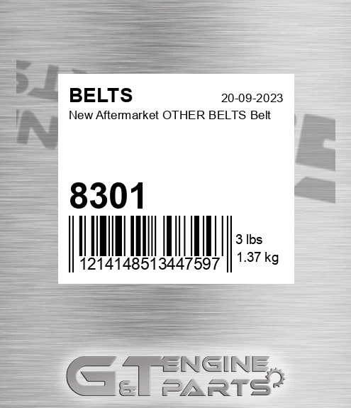 8301 New Aftermarket OTHER BELTS Belt