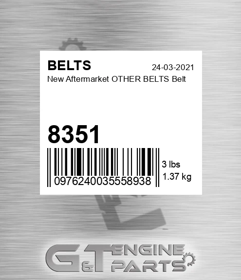 8351 New Aftermarket OTHER BELTS Belt