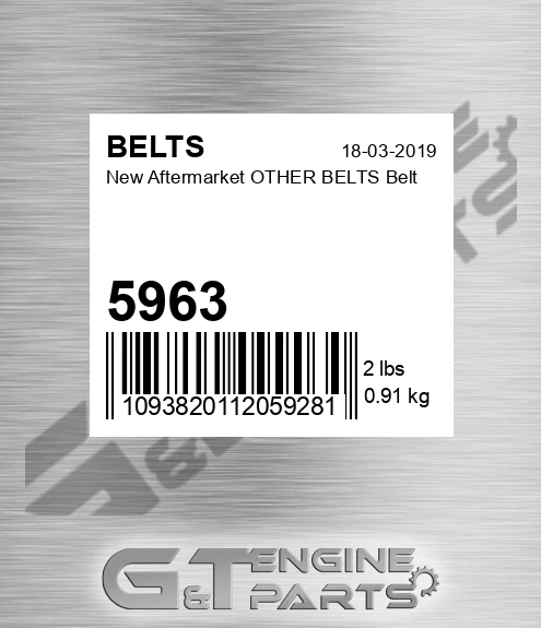 5963 New Aftermarket OTHER BELTS Belt