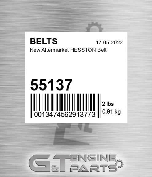 55137 New Aftermarket HESSTON Belt
