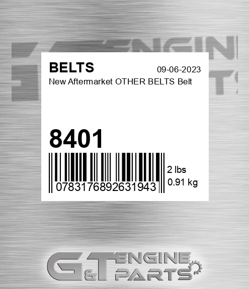 8401 New Aftermarket OTHER BELTS Belt