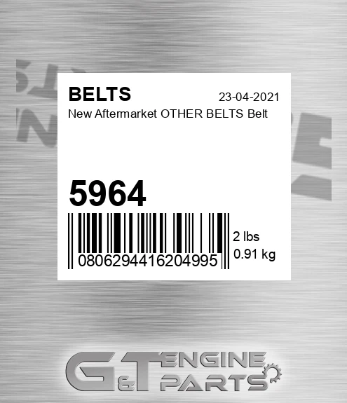 5964 New Aftermarket OTHER BELTS Belt