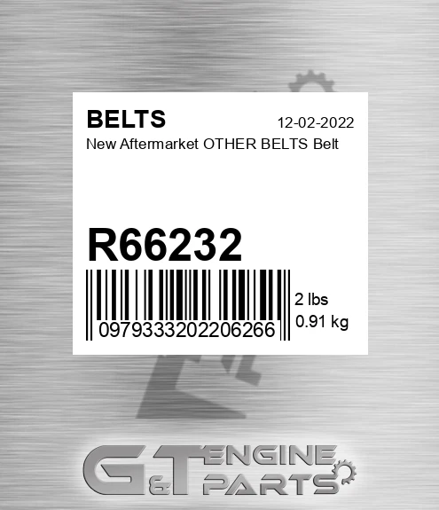 R66232 New Aftermarket OTHER BELTS Belt