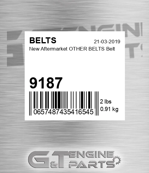 9187 New Aftermarket OTHER BELTS Belt