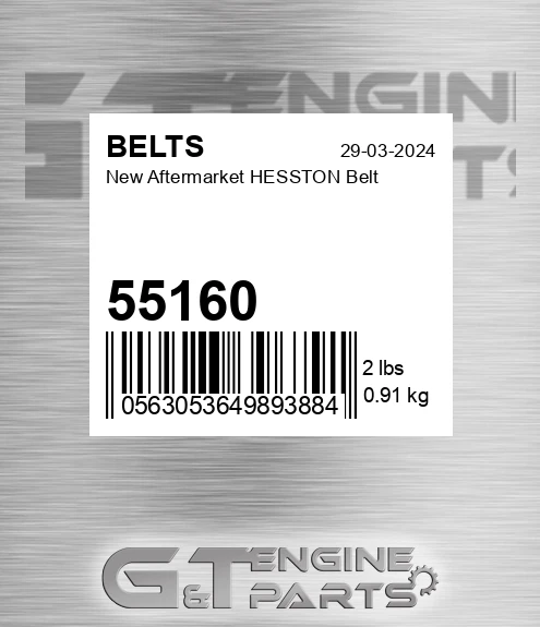 55160 New Aftermarket HESSTON Belt