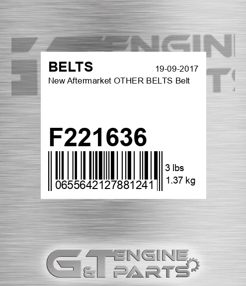 F221636 New Aftermarket OTHER BELTS Belt