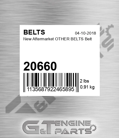 20660 New Aftermarket OTHER BELTS Belt