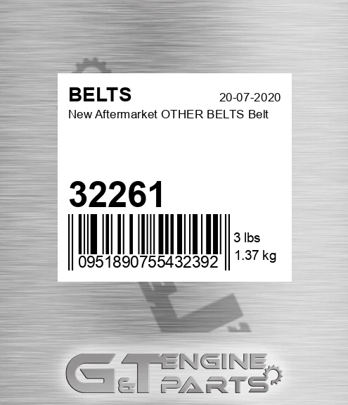 32261 New Aftermarket OTHER BELTS Belt