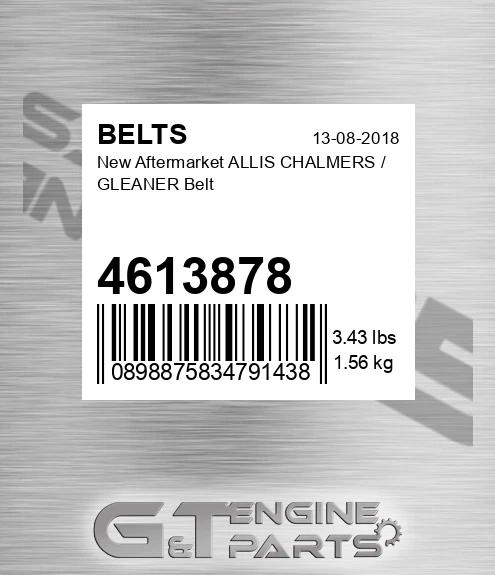 4613878 New Aftermarket ALLIS CHALMERS / GLEANER Belt