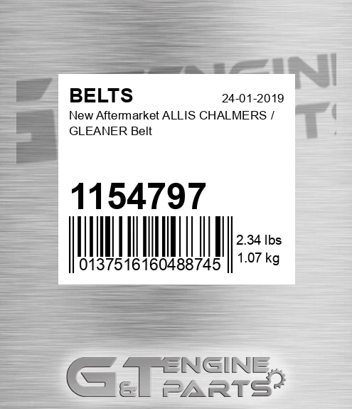 1154797 New Aftermarket ALLIS CHALMERS / GLEANER Belt