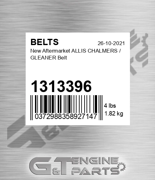 1313396 New Aftermarket ALLIS CHALMERS / GLEANER Belt