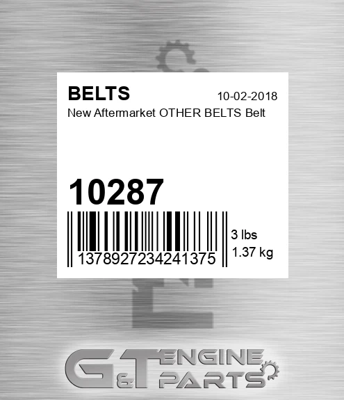10287 New Aftermarket OTHER BELTS Belt