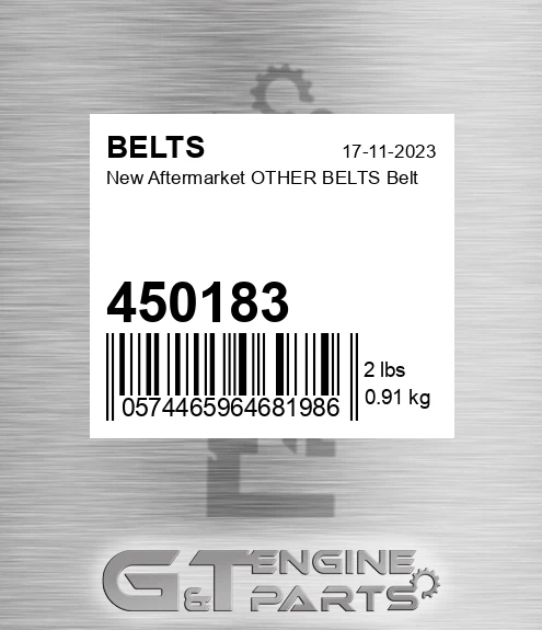 450183 New Aftermarket OTHER BELTS Belt