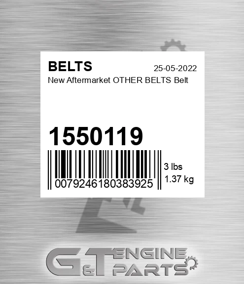 1550119 New Aftermarket OTHER BELTS Belt