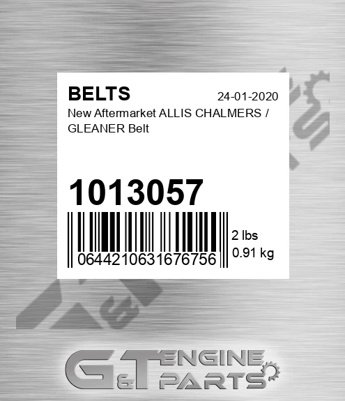 1013057 New Aftermarket ALLIS CHALMERS / GLEANER Belt