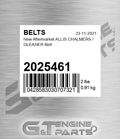2025461 New Aftermarket ALLIS CHALMERS / GLEANER Belt