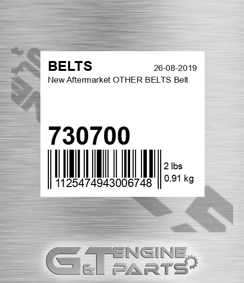 730700 New Aftermarket OTHER BELTS Belt