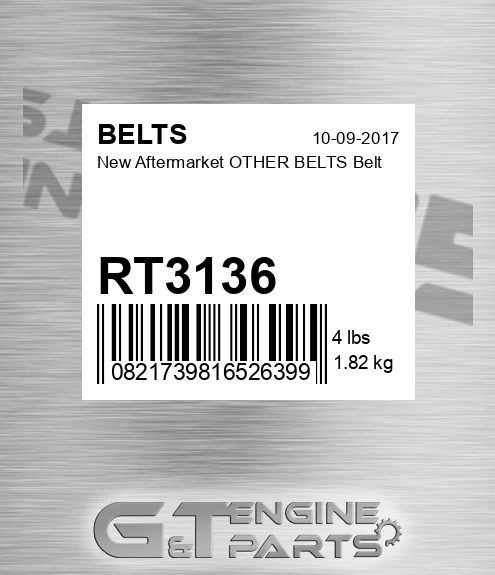 RT3136 New Aftermarket OTHER BELTS Belt